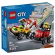 Конструктор LEGO City «Пицца-авто против пожарной машины» Набор гонок 70 деталей (60458) - изображение 1