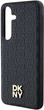 Etui DKNY Leather Pattern Metal Logo MagSafe do Samsung Galaxy S24 Black (3666339276867) - obraz 5