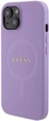 Панель Guess Saffiano MagSafe для Apple iPhone 15 Plus/14 Plus Purple (3666339155919) - зображення 3