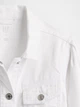 Укороченная джинсовая куртка GAP 1159853807 (Белый L) на рост 140 см - изображение 5