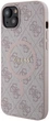 Панель Guess 4G Collection Leather Metal Logo MagSafe для Apple iPhone 15/14/13 Pink (3666339226749) - зображення 3