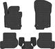 EVA килимки EVAtech в салон авто для Jetta (V) Volkswagen 2005-2010 5 покоління Combi EU Сота Чорна Чорний кант (VW3337C5AV4SBB) - зображення 1