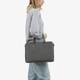 Сумка для ноутбука женская кожаная большая на молнии Regina Notte Briefcase 4153 Темно-серый - изображение 2