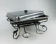 Садж прямокутний GrillMaster SJ-6579 45х35 см для подачі та підігріву шашлику з 4 соусницями та кришкою (10-161-SJ-6579) - зображення 2