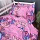Простирадло MirSon Дитяче 110х160 см 17-0871 Stitch & Angel Pink Ranforce Elite (2200012152003) - зображення 3