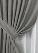 Комплект штор VR-Textil рогожка премиум TERRA LUXE 150х270 2шт и Тюль 400х270 1862ш-115т серый с белым 71-068/3 - изображение 4