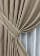 Комплект штор VR-Textil рогожка премиум TERRA LUXE 150х270 2шт и Тюль 400х270 1858ш-115т бежевый с белым 71-076/3 - изображение 4