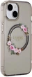 Etui plecki Guess IML Flowers Wreatch MagSafe do Apple iPhone 15/14/13 Transparent/Black (3666339221287) - obraz 4