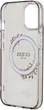 Etui plecki Guess IML Flowers Wreatch MagSafe do Apple iPhone 15/14/13 Transparent/Black (3666339221287) - obraz 7