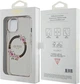 Etui plecki Guess IML Flowers Wreatch MagSafe do Apple iPhone 15/14/13 Transparent/Black (3666339221287) - obraz 8