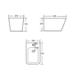 Биде подвесное Qtap Tern 520x350x330 мм, Marble QT17551303GMR - изображение 2