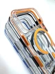 Чохол iPhone 17 Pro Clear color with MagSafe orange - изображение 3