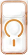 Чохол iPhone 17 Pro Clear color with MagSafe orange - изображение 1