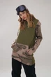 Худи BURTON W OAK LONG PULLOVER HOODIE martini olive heather/barren camo - 20840-W21 - M - изображение 5