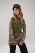 Худи BURTON W OAK LONG PULLOVER HOODIE martini olive heather/barren camo - 20840-W21 - M - изображение 7