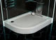 Душевой поддон Shower Tundra 120х80х15 см правосторонний ассиметричный с передней панелью ножками - изображение 2