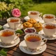 Чайний сервіз порцеляновий на 6 персон Ажур Floral - чашки 240 мл з блюдцями (999-031) - зображення 2