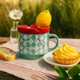 Порцелянова кружка "Лимон" з кришкою та підставкою для телефону, 450 мл (142-004) - изображение 1