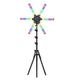 Цветная напольная лампа HD-60X-RGB (6 лампочек) на штативе для освещения (+держатель для телефона), 60 Вт. - изображение 2