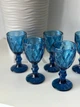 Набір чарок з кольорового скла 6 шт Glassware 40 мл Синій EK9057 - изображение 2