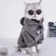 Толстовка для котів (кішок) Бубон M Сірий - зображення 1
