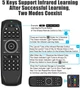 Пульт дистанційного керування G7V PRO Air mouse USB 2.4G (гіроскоп + мікрофон + клавіатура) EN/RU - зображення 8