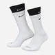 Носки мужские высокие хлопковые Nike U Nk Ed Pls Csh Crw 1P 144 Dbl DD2795-104 42-46 White/White/Black (196975343799) - изображение 1
