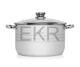 Каструля нержавіюча 12.4 л професійна з кришкою Edenberg EB-3020 - изображение 4