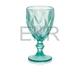 Келихи для вина з кольорового скла 6 шт Glassware 320мл Бірюзовий EK10909 - изображение 2