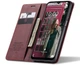 Чехол-книжка CaseMe из нубука для Samsung M33 Бордовый - изображение 4