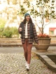 Рубашка хлопковая женская Uniqlo 402640293 XS Коричневая в клетку (1159797492) - изображение 14