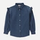 Детская джинсовая рубашка для девочки Coccodrillo Summer Camp Kids WC4140101SCK-014 110 см Голубая (5904986307236) - изображение 1
