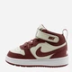 Детские высокие кеды для девочки Nike Court Borough Mid 2 (Tdv) CD7784-013 25 Soft Pearl/Dark Team Red (198484908490) - изображение 6