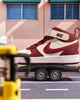 Детские высокие кеды для девочки Nike Court Borough Mid 2 (Tdv) CD7784-013 25 Soft Pearl/Dark Team Red (198484908490) - изображение 10