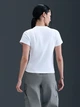 Футболка хлопковая женская Nike W Nsw Rib Tght Ss Tee HV4994-100 L Белая (0198482232580) - изображение 2