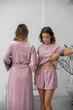 Комплект жіночий четвірка халат сорочка футболка шорти Jessica Collection S-M пудра - зображення 7