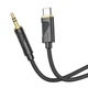 Аудiокабель HOCO UPA30 Friend digital audio conversion cable Type-C Black (6942007625524) - изображение 1
