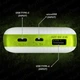 Повербанк умб 20000 mah со встроенными кабелями micro usb type c lightning Andowl Q-T70Х1 павербанк для телефона роутера устройств powerbank внешний портативный аккумулятор повербанки большой емкости бело зеленый - изображение 6