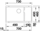 Кухонна мийка Blanco - 526004 SUBLINE 700-U LEVEL - зображення 2