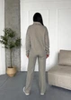 Жіночий брючний костюм «Urban Shine» із турецької тринитки з люрексом та м’яким начісом Innoe 210366-4, р. 52/54 Світло-сірий - зображення 4