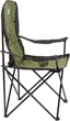 Стул раскладной Skif Outdoor Soft Base с высокой спинкой, подлокотниками и подстаканником (Black/Olive) - изображение 2