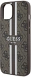 Панель Guess 4G Printed Stripes MagSafe для Apple iPhone 15/14/13 Brown (3666339203443) - зображення 4