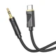 Аудіокабель HOCO UPA30 Friend digital audio conversion cable Type-C Black (6942007625524) - зображення 1