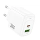 Мережевий зарядний пристрій HOCO CS55A Surplus PD30W+QC3.0 charger White (6942007631549) - изображение 5