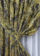 Комплект готовых штор VR-Textil Лен Премиум № 1834ш Серый с желтым 150х295 см 2 шт (33-0826) - изображение 5