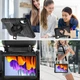Противоударный чехол Carbon Capsule с подставкой 360° и ремешком на Xiaomi Redmi Pad 2 4G / Wi-Fi 11" (Черный) - изображение 10