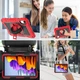 Противоударный чехол Carbon Capsule с подставкой 360° и ремешком на Xiaomi Redmi Pad 2 4G / Wi-Fi 11" (Красный) - изображение 10