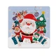 Детские пазлы на планшетке Interdruk Christmas Santa "Санта и его помощники" 18х18 см на 49 элементов (376305) - изображение 2