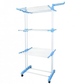 Напольная раскладная сушилка для белья - 3 яруса Tiers Garment Rack, вертикальная многоярусная сушилка для одежды - изображение 4