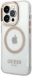 Etui plecki Guess Metal Outline Magsafe do Apple iPhone 15 Pro Max Transparent/Gold (3666339196929) - obraz 2